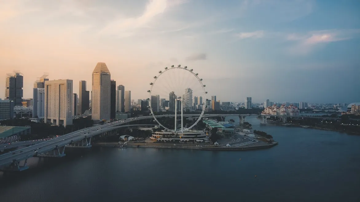 Ferris wheel drone monitoring