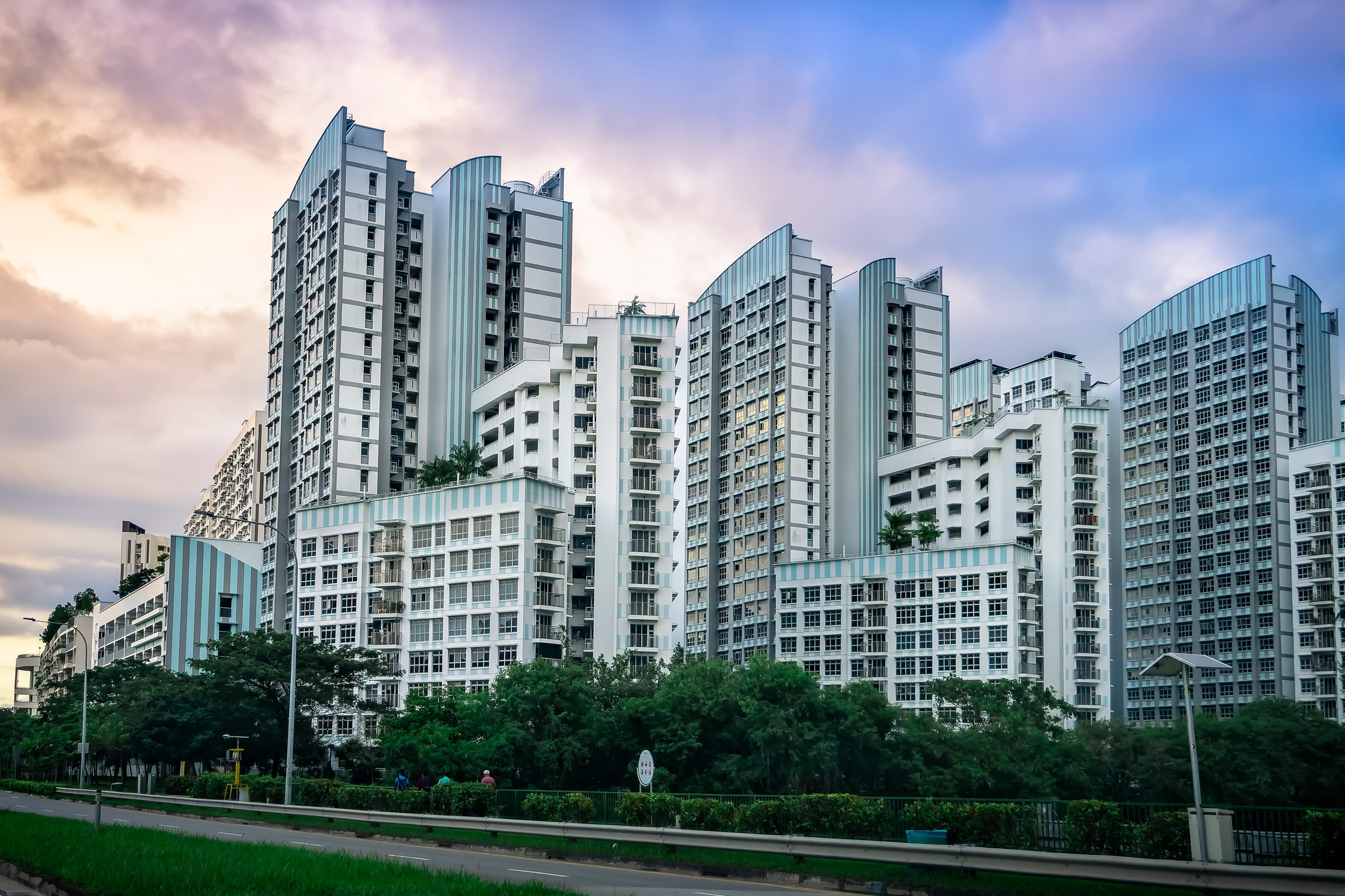 HBD Punggol cluster, dusk.