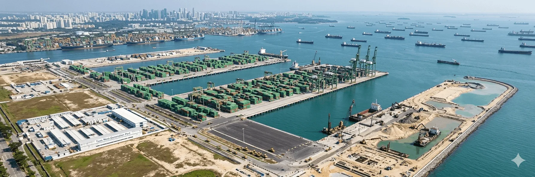 Tuas South Port - An estimation of how it may look like